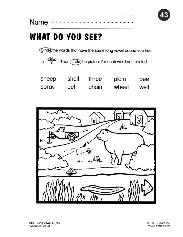 Phonics worksheet 43