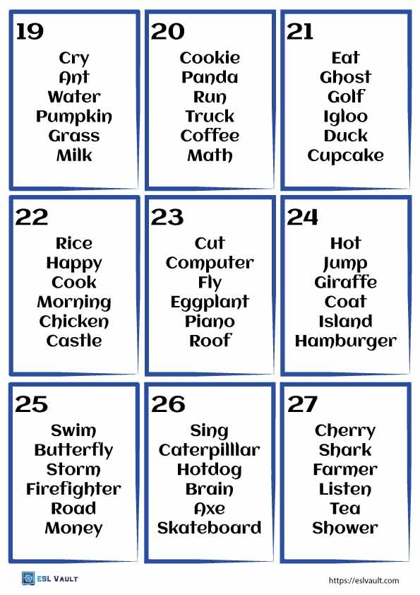 Pictionary Cards Printable Free Pdf Infoupdate