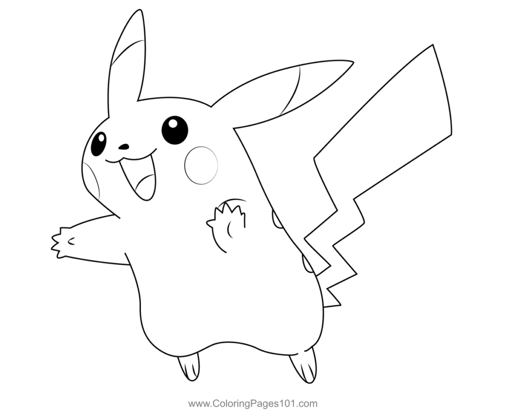 Pikachu Pokemon Coloring Page For Kids Free Pikachu Printable