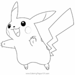 Pikachu Pokemon Coloring Page For Kids Free Pikachu Printable