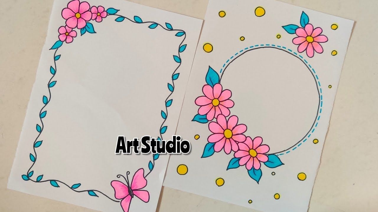 Pin On Front Page Or Cover Page Designs Or Border Designs For School 