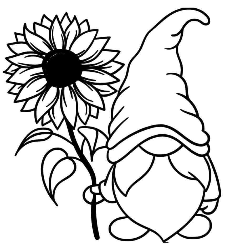 Pin On GNOMES Gnome Pictures Gnomes Crafts Coloring Pages
