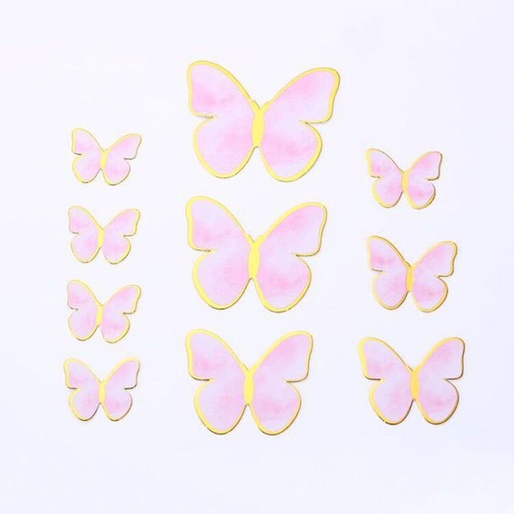Pink Butterfly Cake Topper Printable