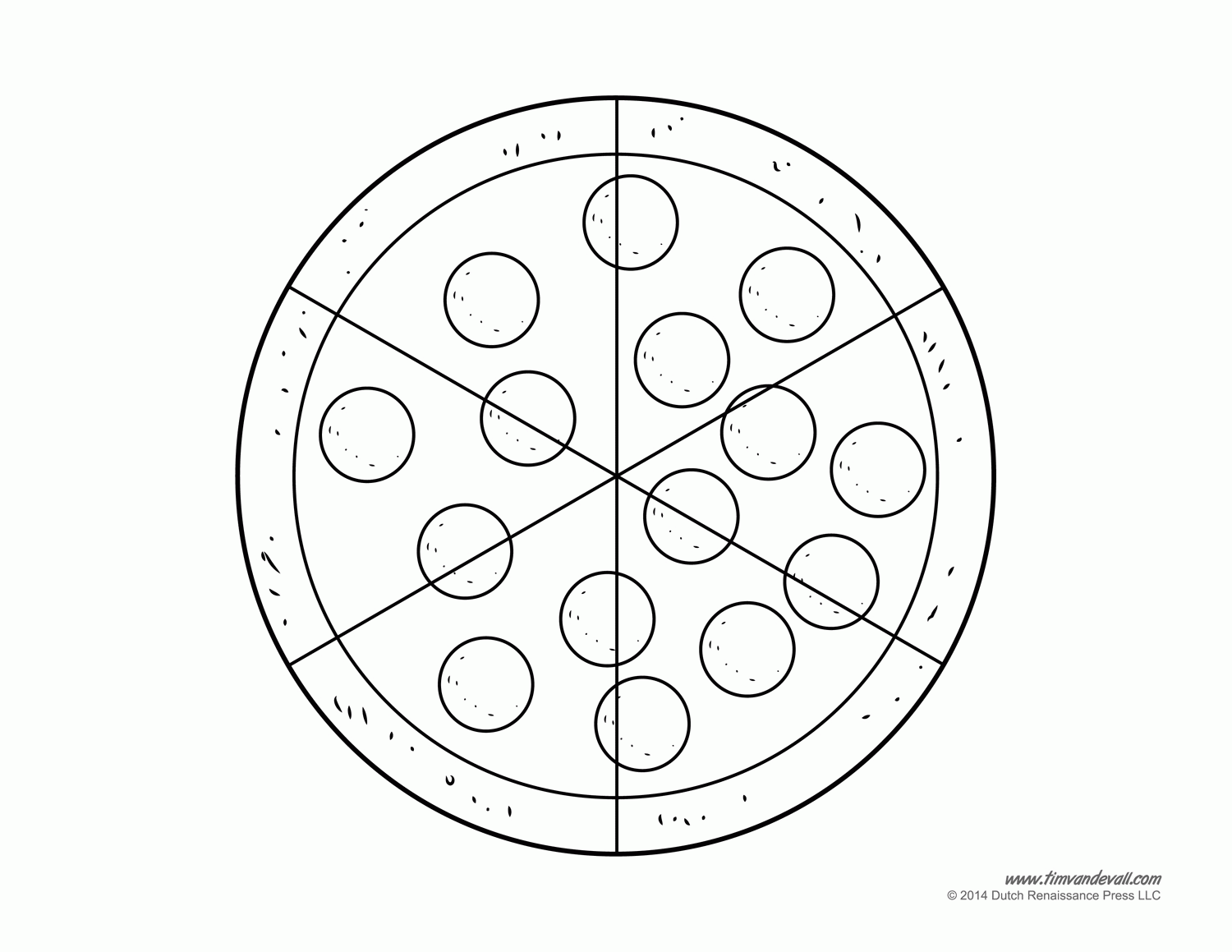 Pizza Coloring Pages Coloring Home