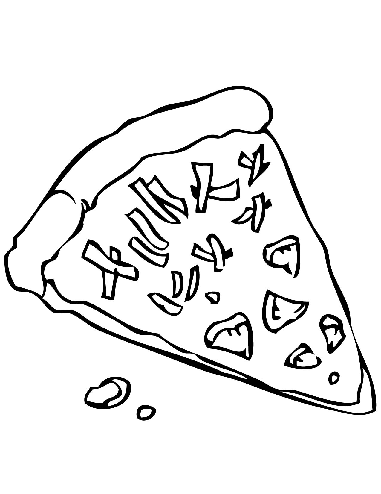 Pizza Coloring Pages