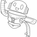 PJ Robot PJ Masks Coloring Page For Kids Free PJ Masks Printable
