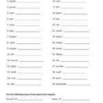 Plural Nouns Worksheets 15 Worksheets Worksheets Library