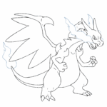 Pokemon Coloring Pages Mega Charizard Coloring Home