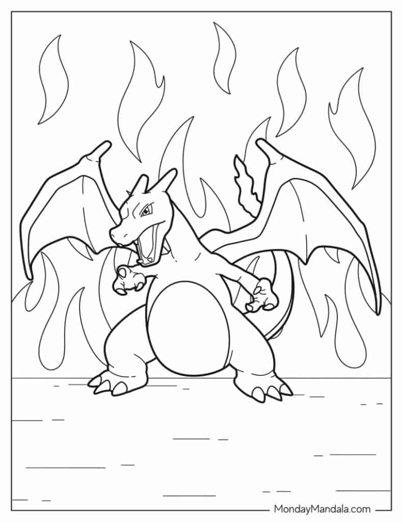 Pokemon Pictures To Color Charizard Infoupdate