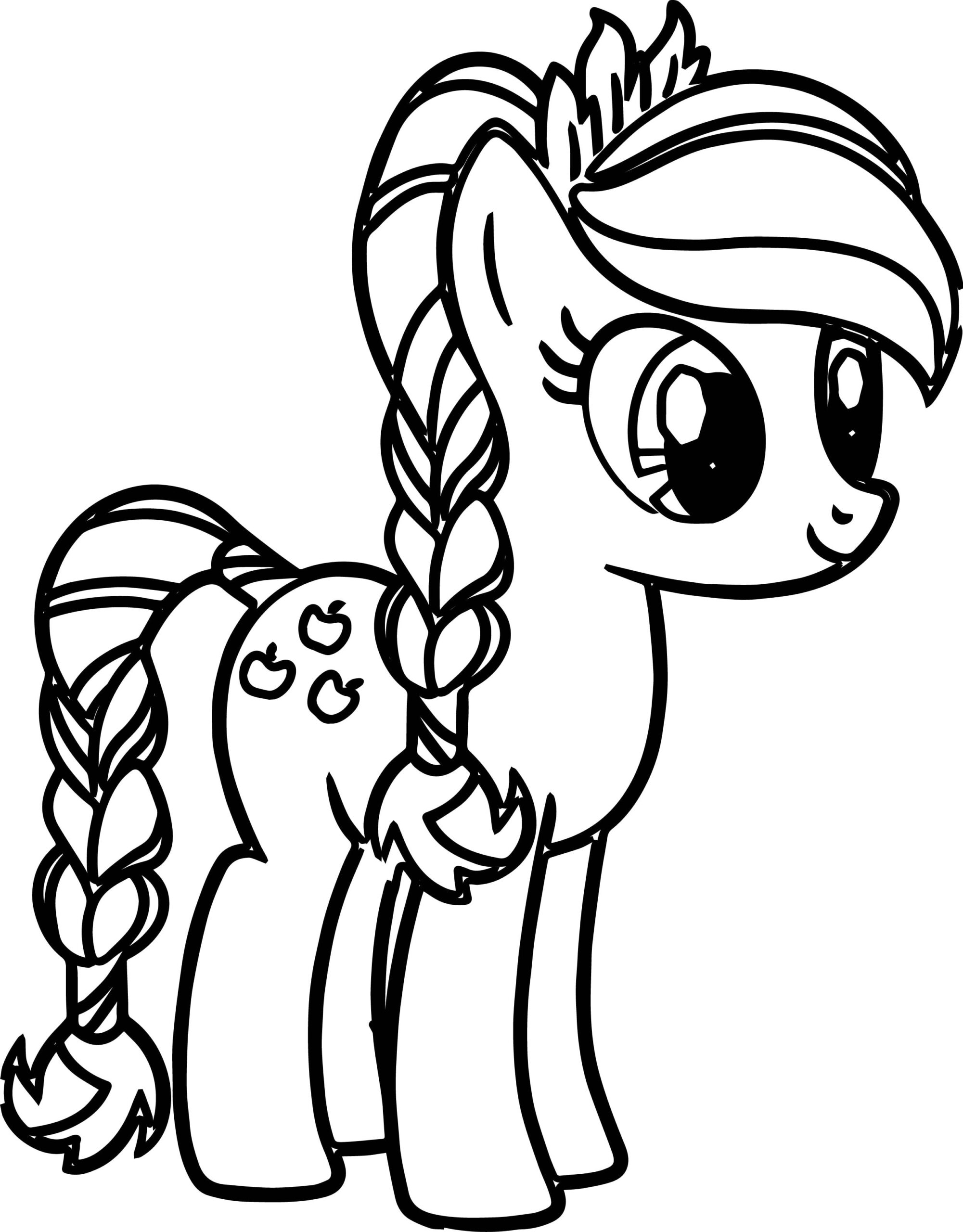 Pony Cartoon My Little Pony Coloring Pages Wecoloringpage