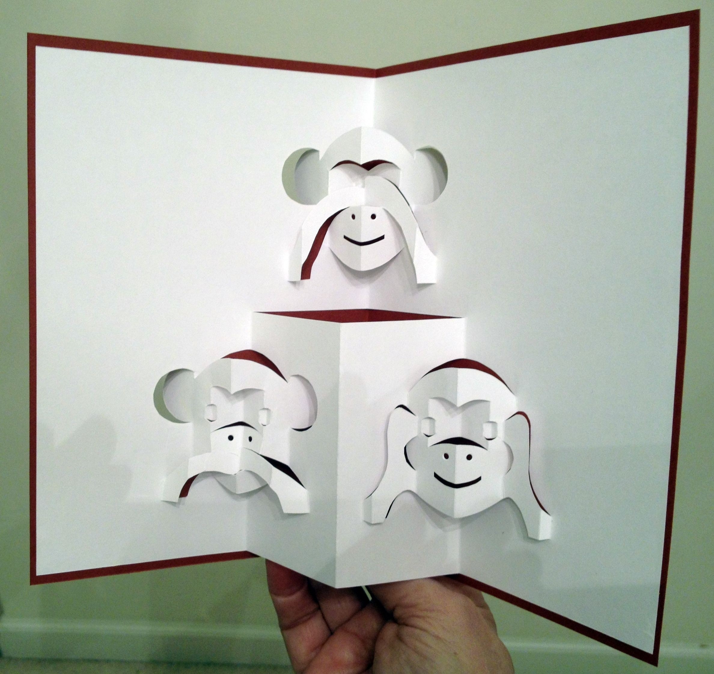 free printable christmas pop up card templates