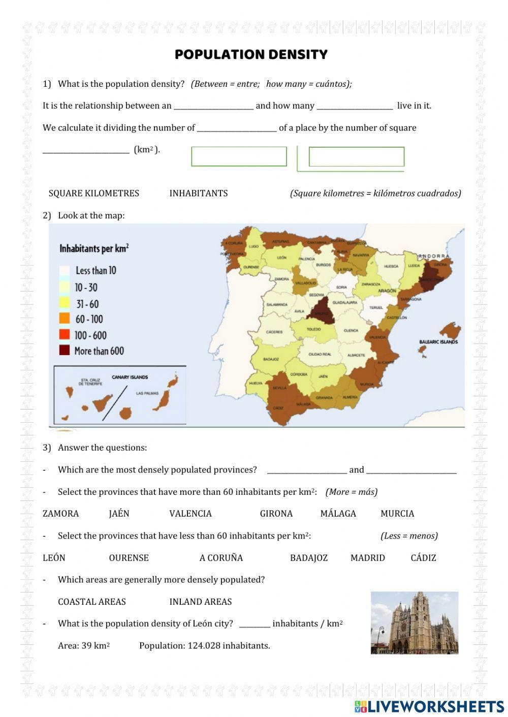 Population Worksheets Worksheets Library