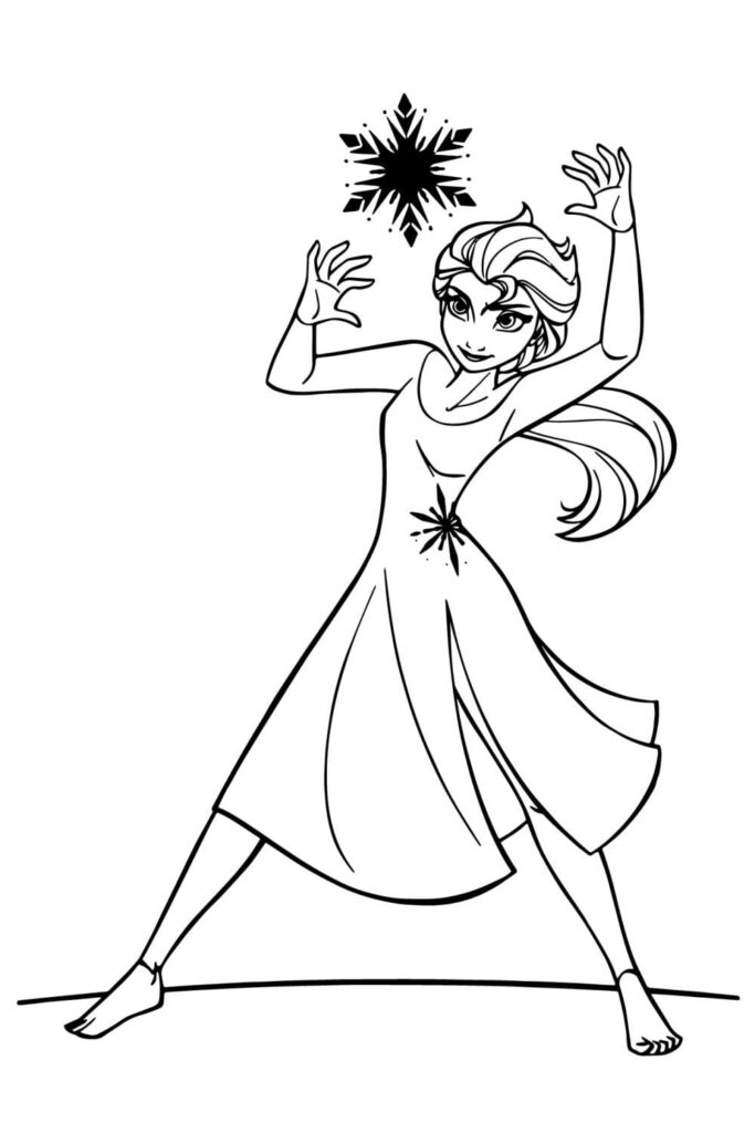 Powerful Elsa Coloring Page Free Printable Coloring Pages For Kids