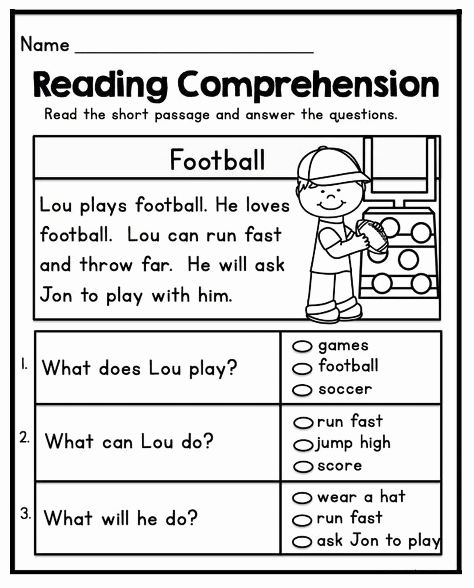 Practice 30 Explore Comprehension Worksheet First Grade Simple 