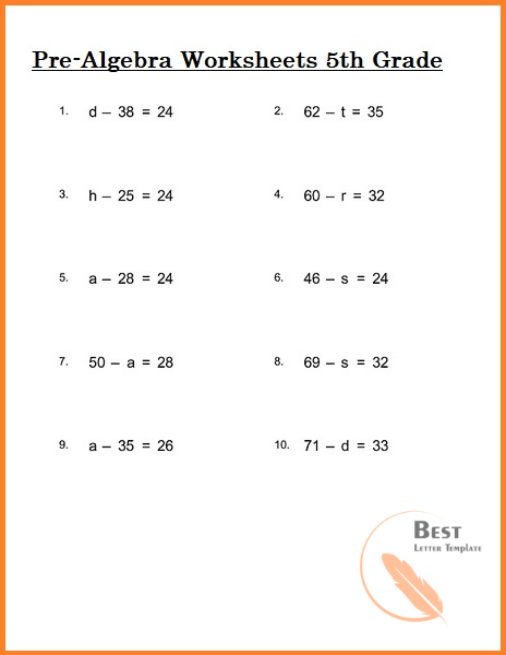 pre algebra and algebra worksheets