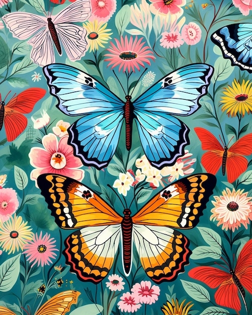Premium Photo Butterfly Color Pages For Adults