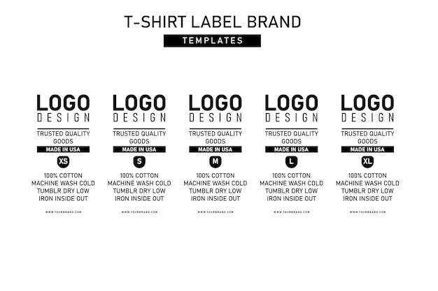Premium Vector Clothing Label Tag Template