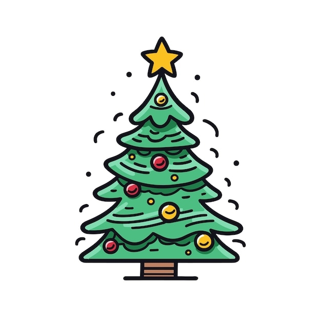 christmas tree art for kids printable