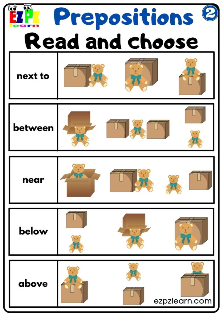 Prepositions Of Place Worksheets Worksheets Library