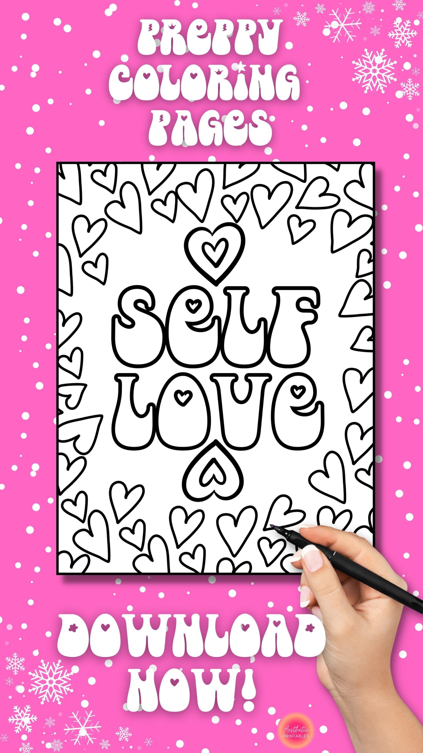 Preppy Coloring Pages Preppy Coloring Book Printable Easy Aesthetic 