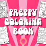 Preppy Coloring Pages Preppy Coloring Book Printable Easy Aesthetic