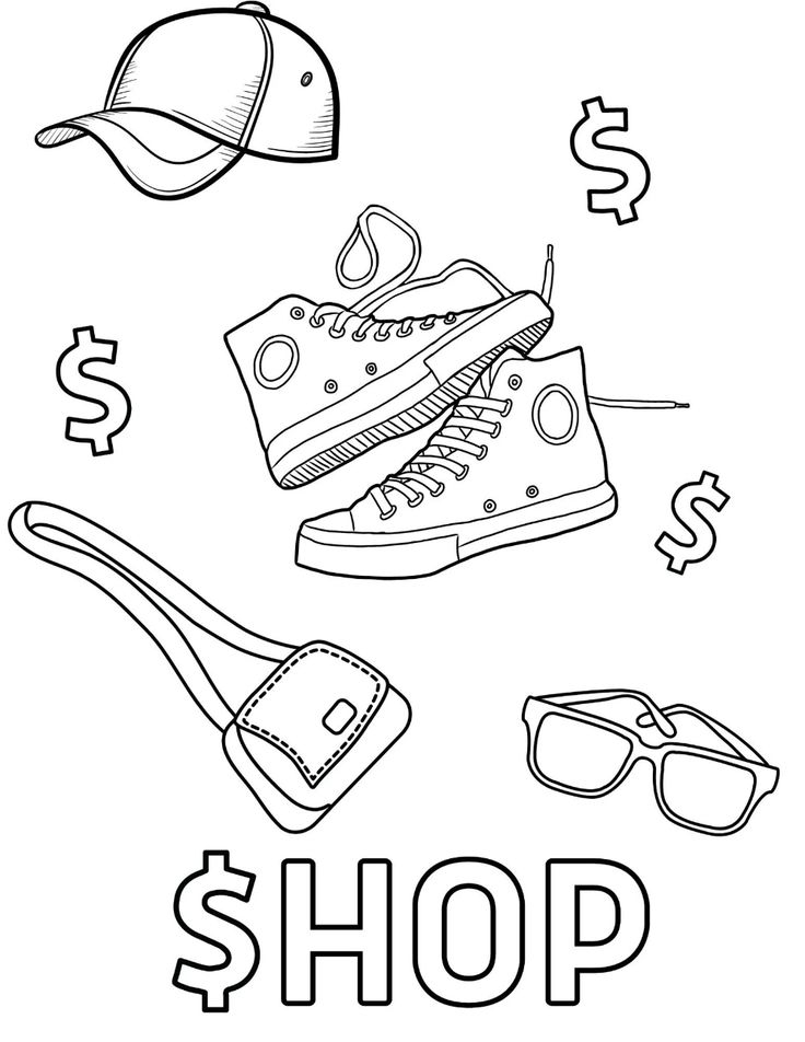 Preppy Coloring Pages Teens Coloring Pages Preppy Aesthetic Etsy 