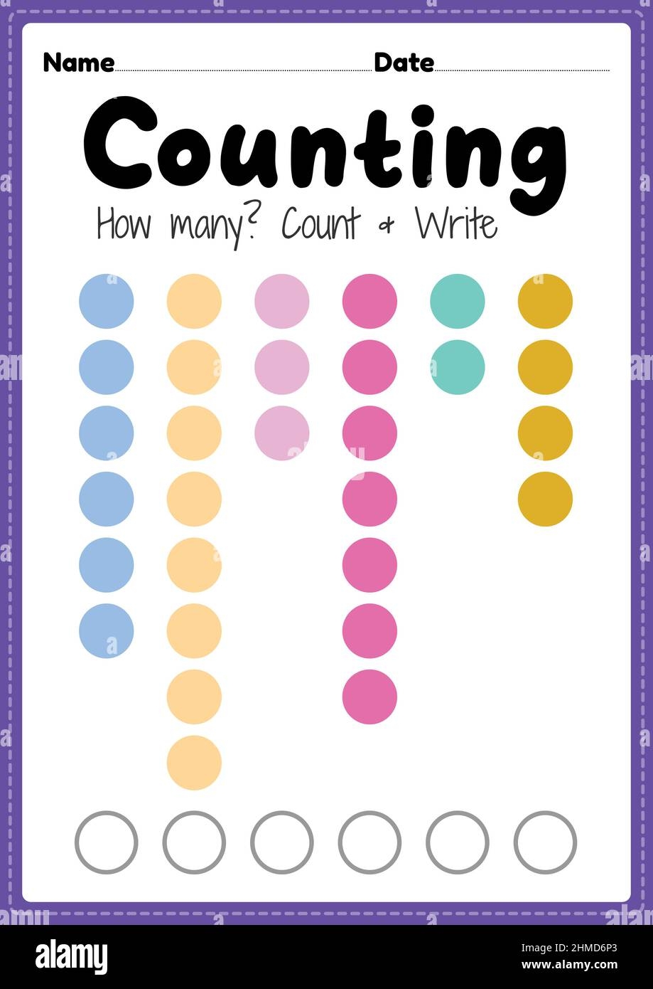 Preschool Counting Worksheets Preschool Mom Worksheets Library