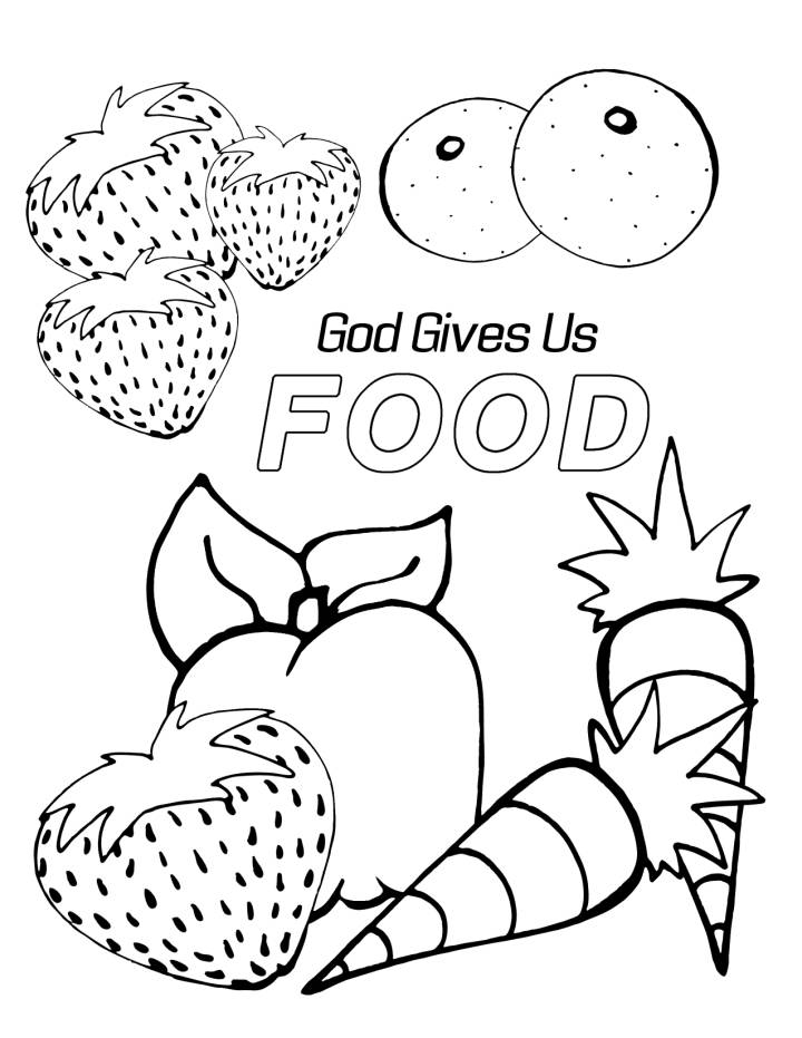 Preschool Food Coloring Pages Coloring Home