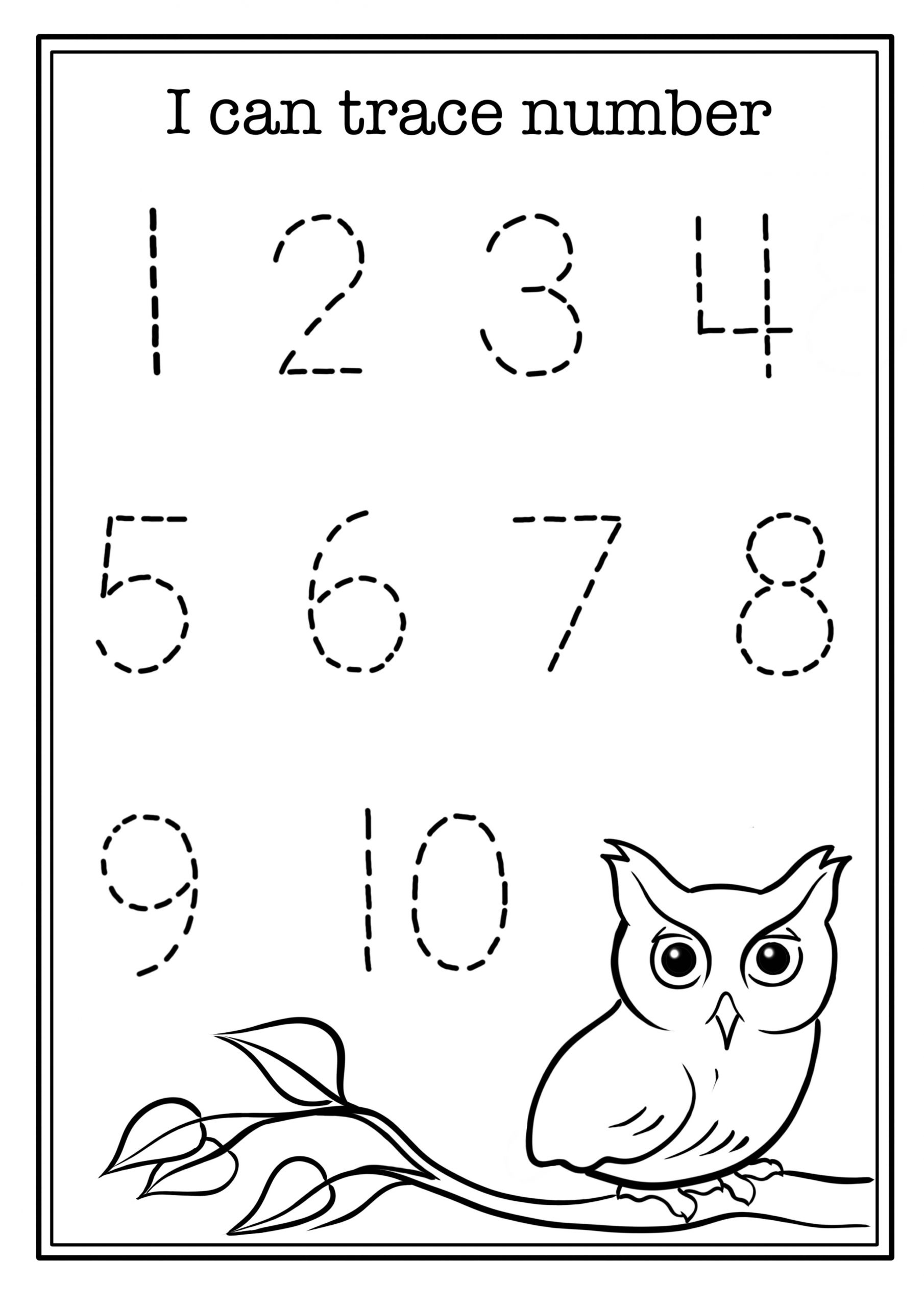 Preschool Number Worksheets 1 10 Free Printable Printable Worksheets