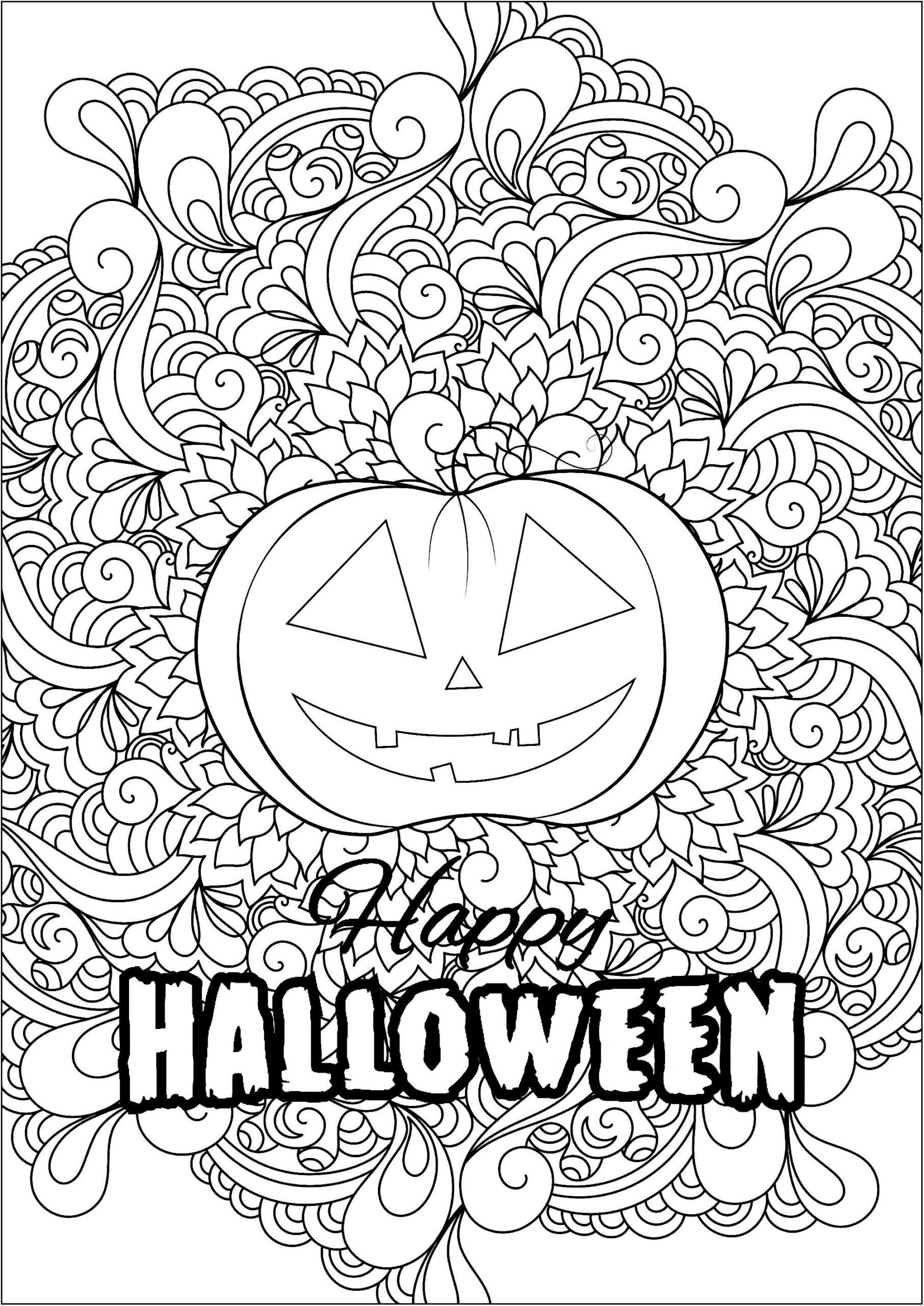 Pretty Pumpkin With Abstract Motifs In The Center Halloween Adult 