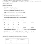 Prime And Composite Numbers Worksheet Live Worksheets Worksheets