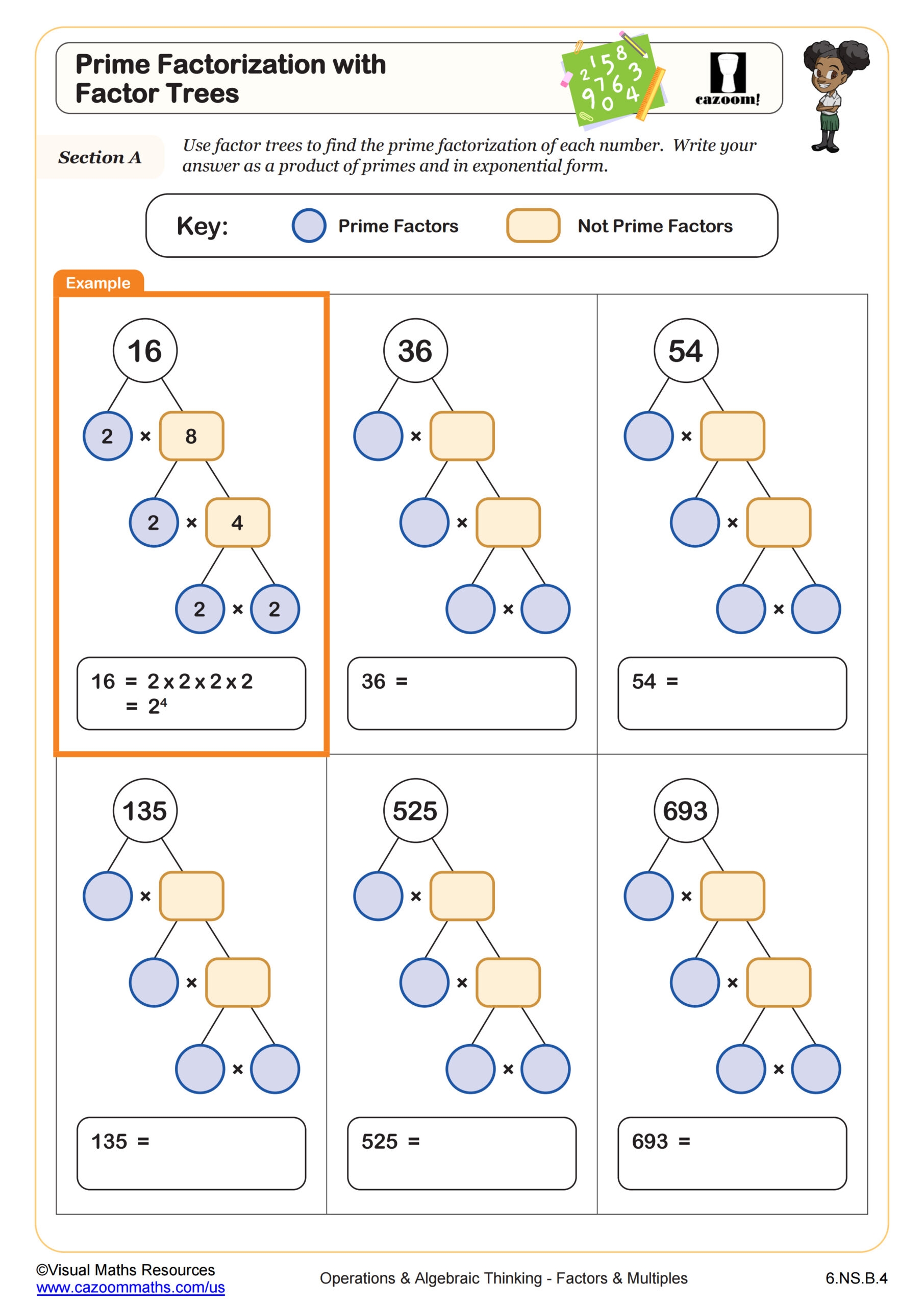 tree method worksheet