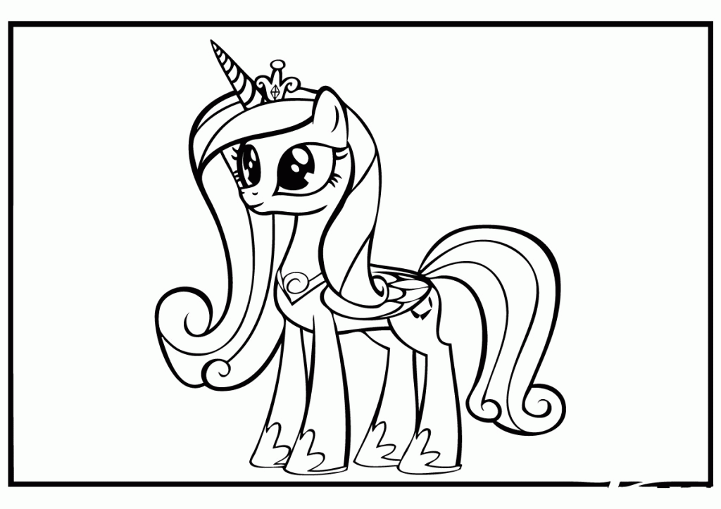 Princess Cadence My Little Pony Coloring Page Coloring Home
