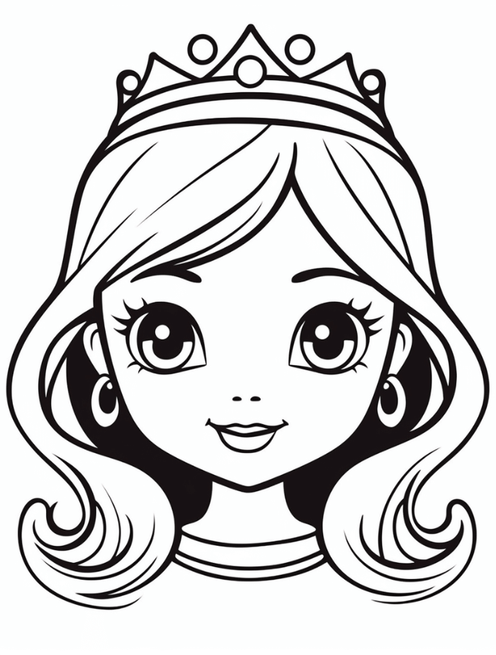 Princess Coloring Pages Hue Therapy