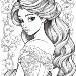 Princess Rapunzel Coloring Page Rapunzel Coloring Pages 58 OFF