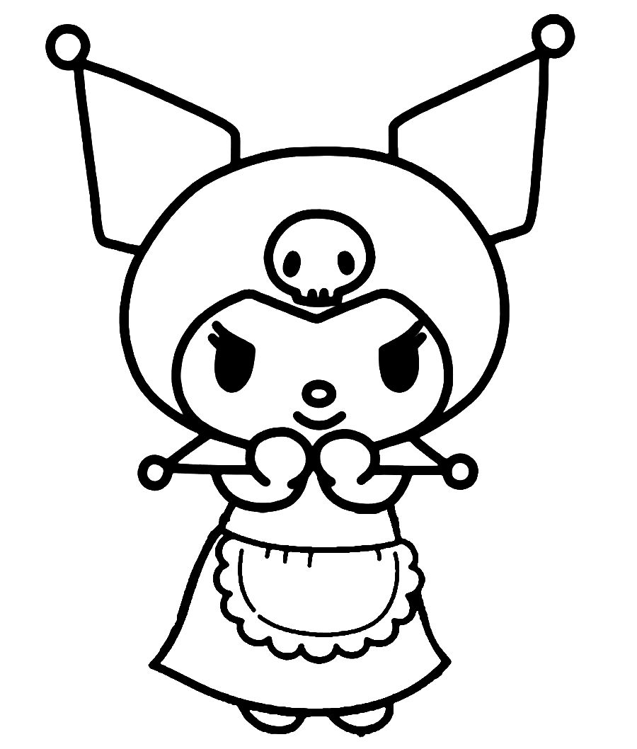 Print Kuromi Coloring Page Free Printable Coloring Pages