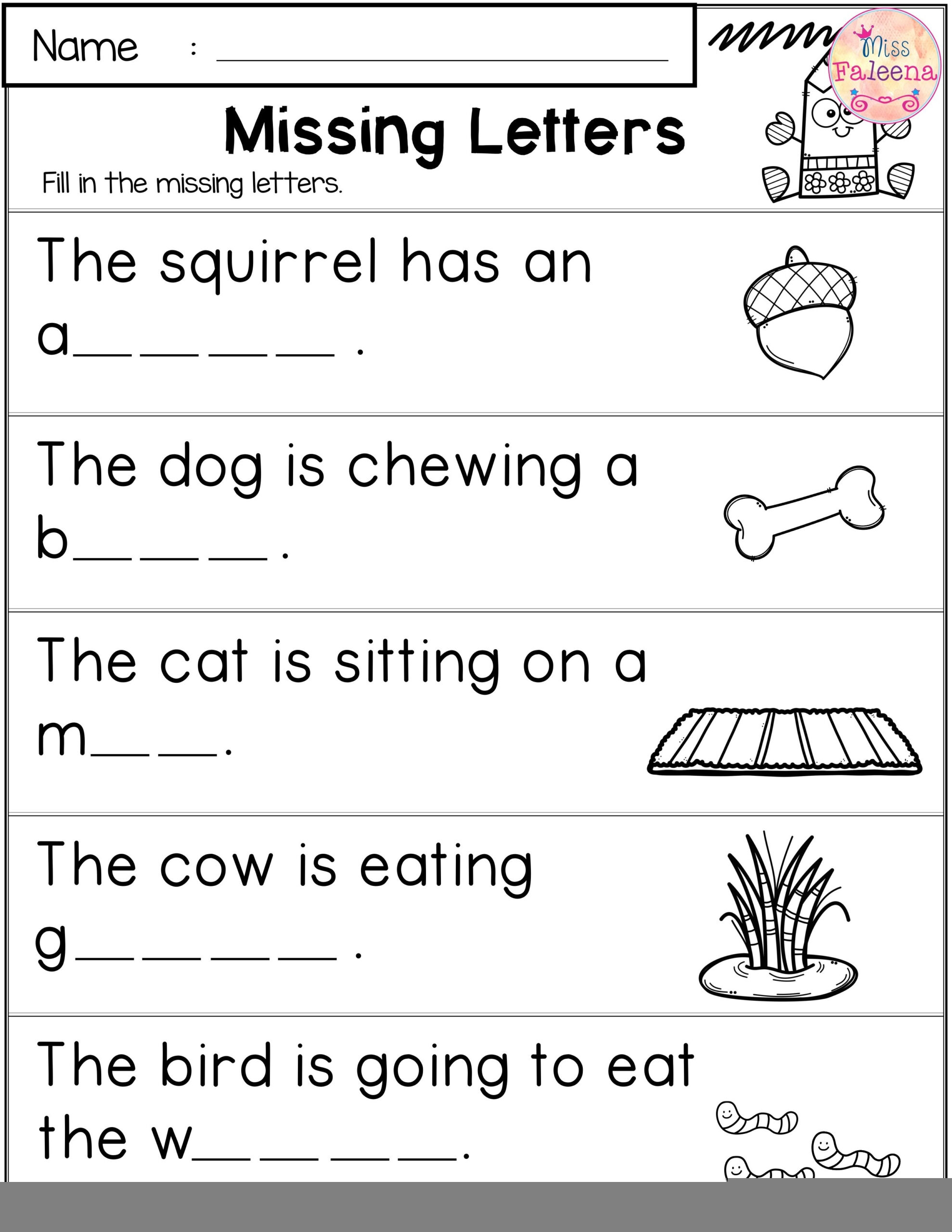 Printable 1st Grade Worksheets Printable Worksheets