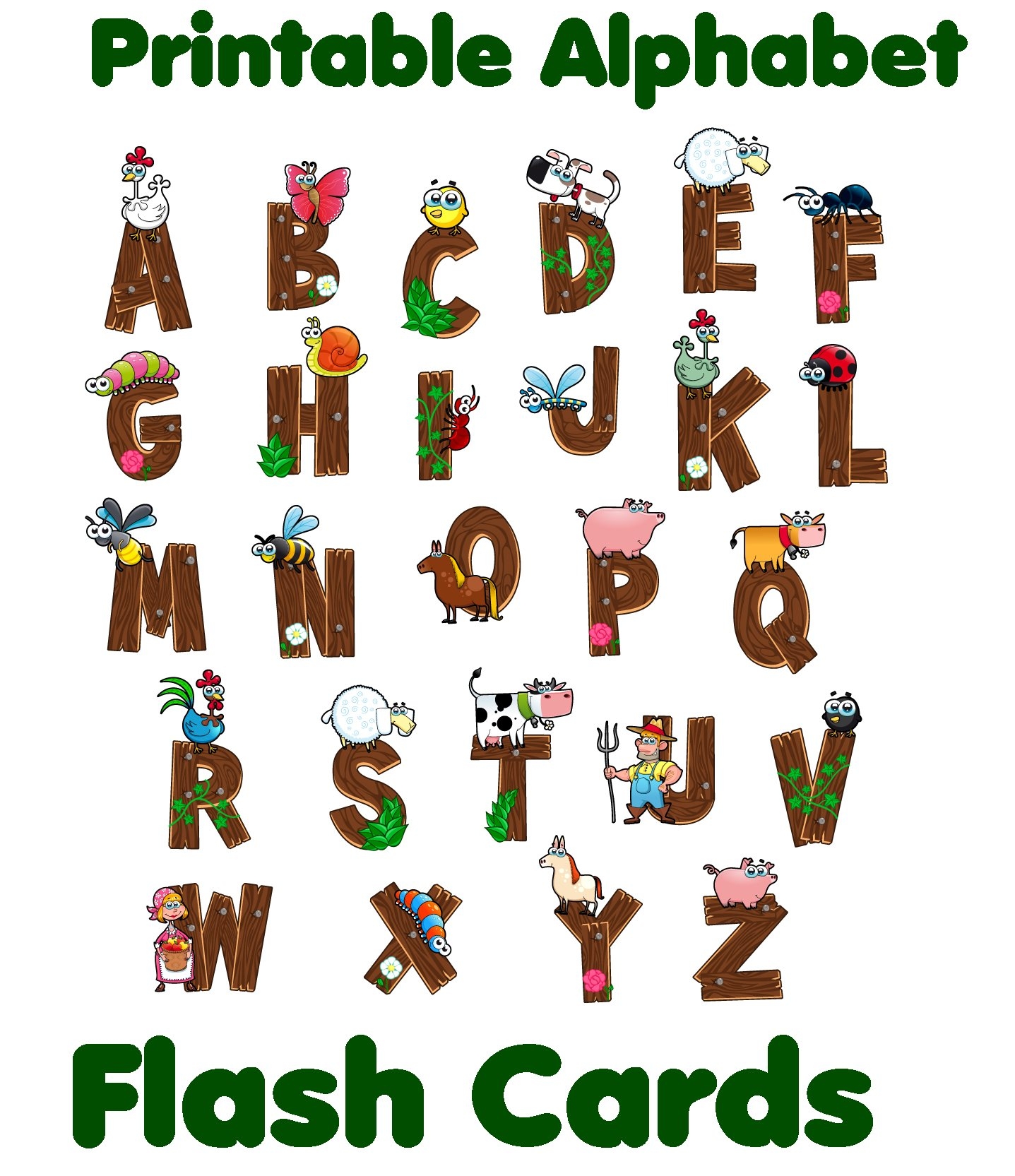 Printable Alphabet Letters Flash Cards Printable Flash Cards Alphabet