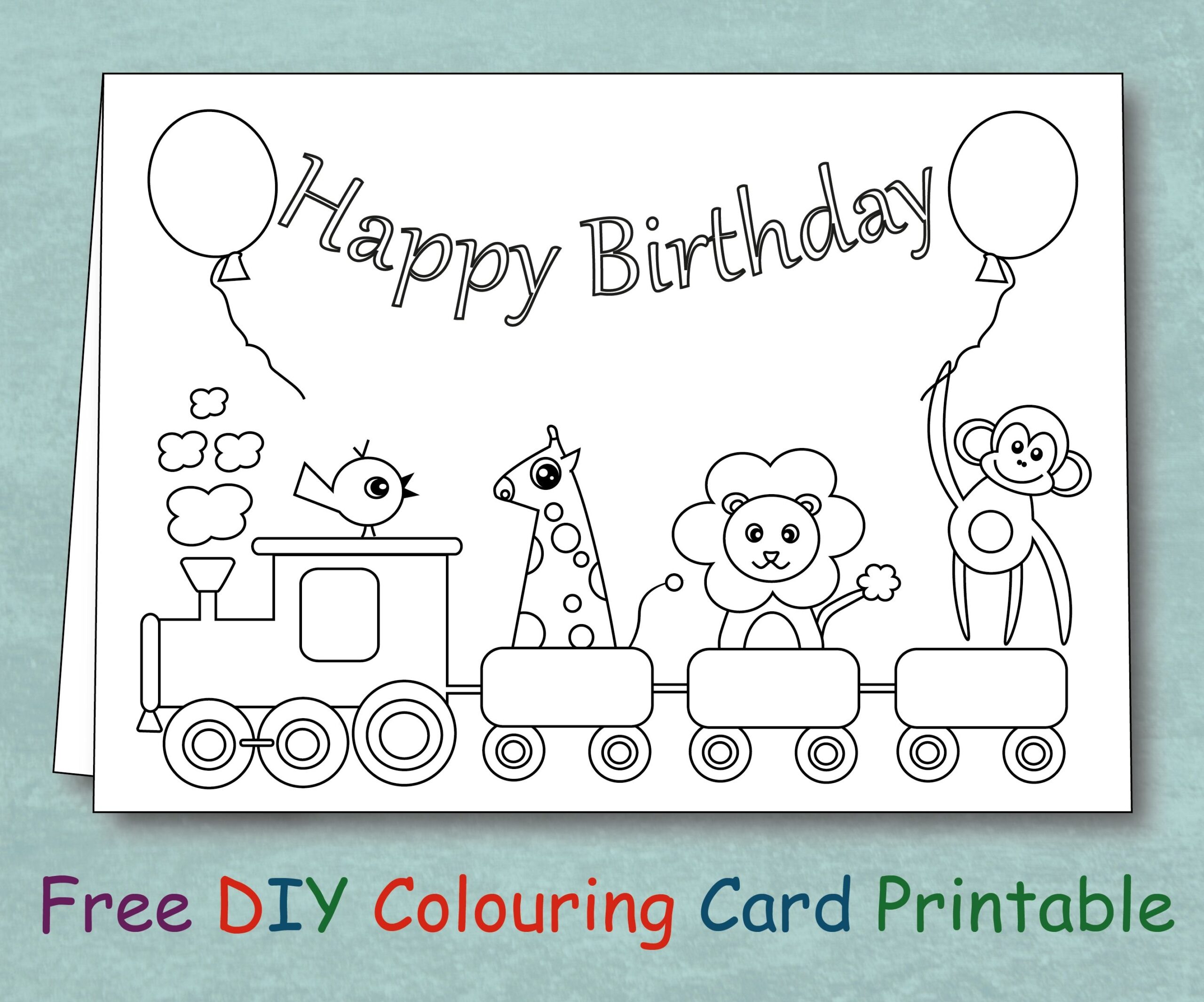 Printable Animal Birthday Cards Printable Word Searches