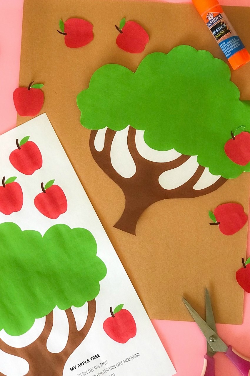 printable apple craft