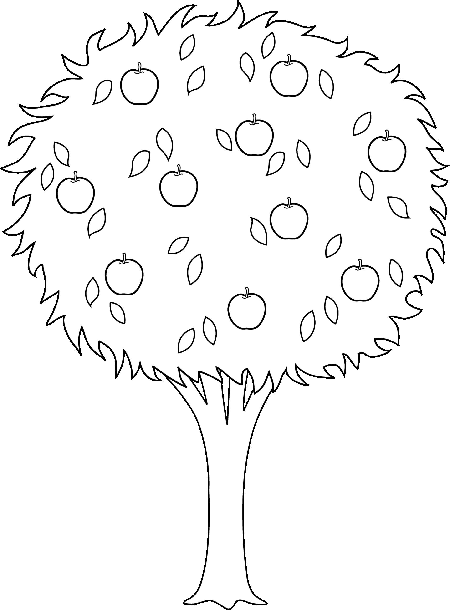 Printable Apple Tree Template Printable Calendars AT A GLANCE
