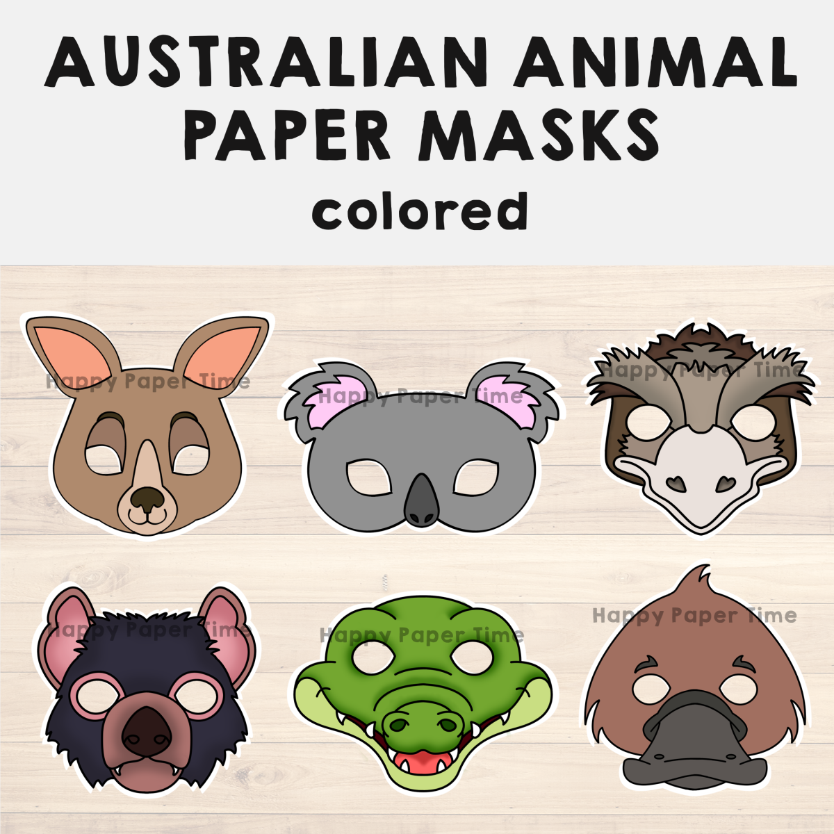 Printable Australian Animal Craft Canoeracing uk