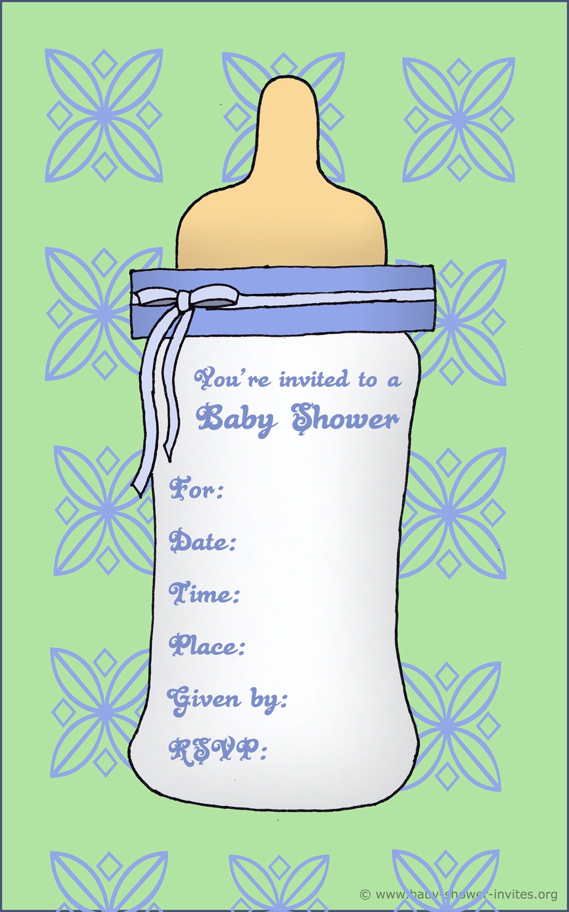 invitation template baby shower