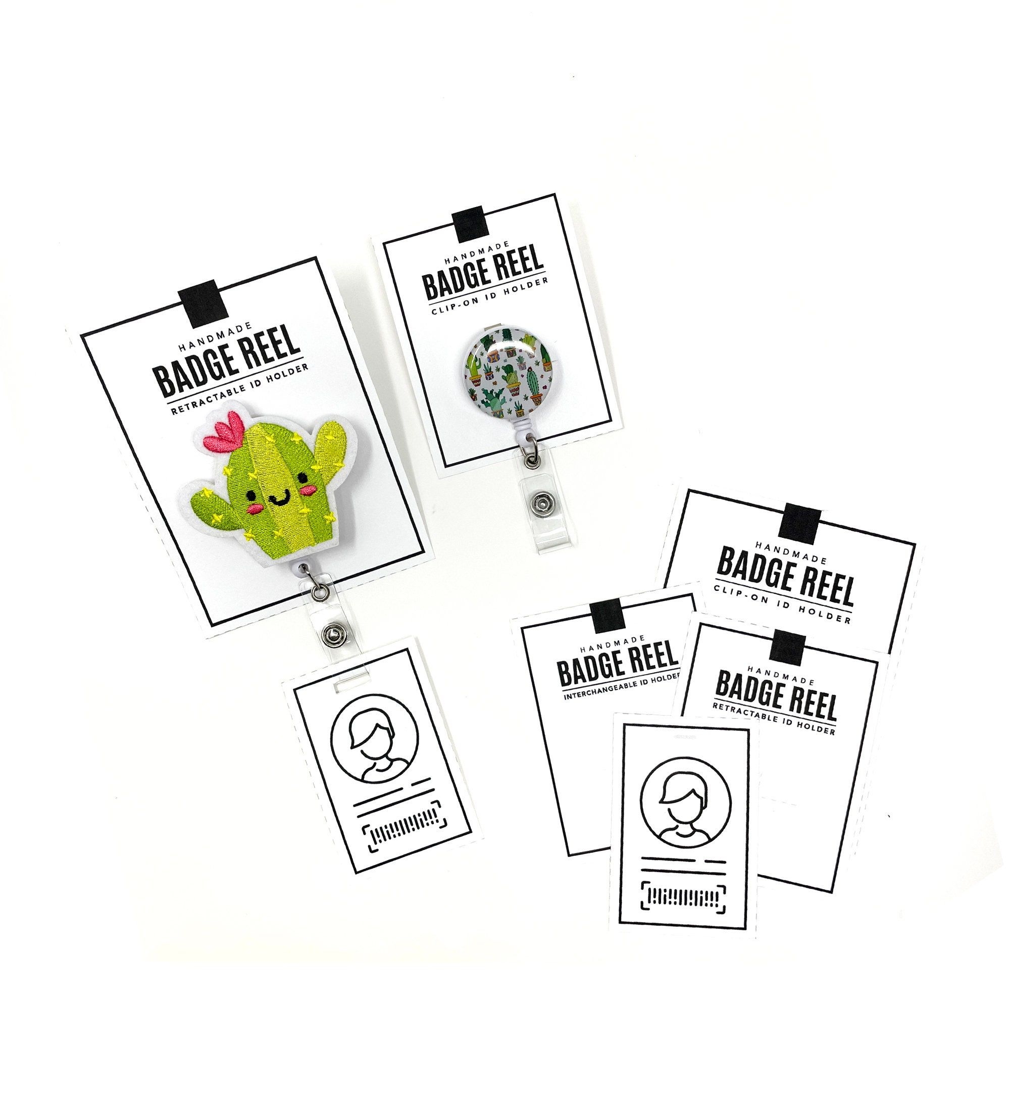 PRINTABLE Badge Reel Display Cards Digital PDF Display Cards Badge 