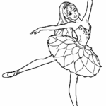 Printable Ballerina Coloring Page Free Printable Coloring Pages