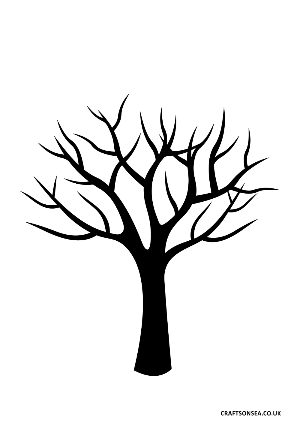 Printable Bare Tree Template Meeting Agenda Templates