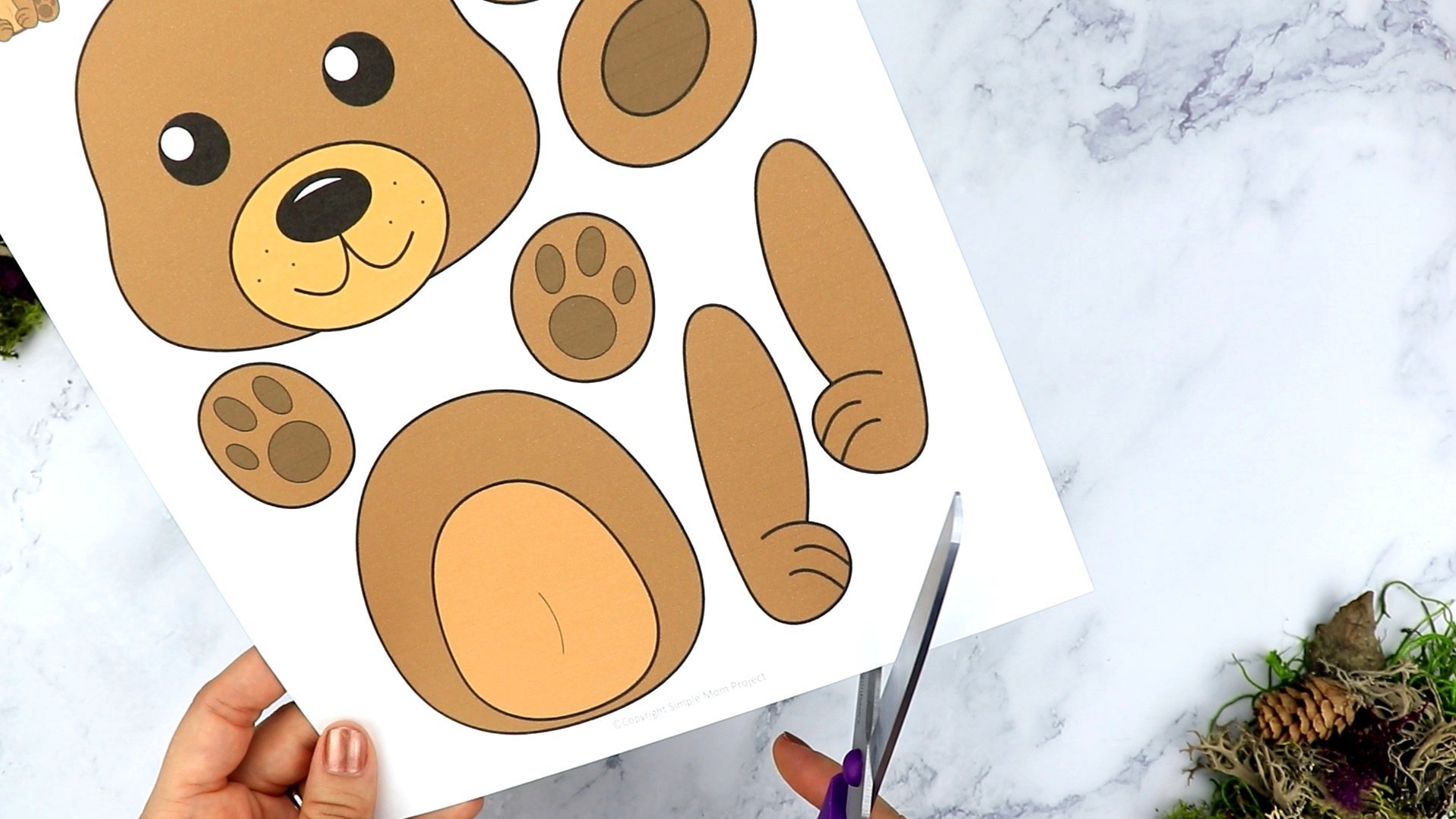 printable bear craft