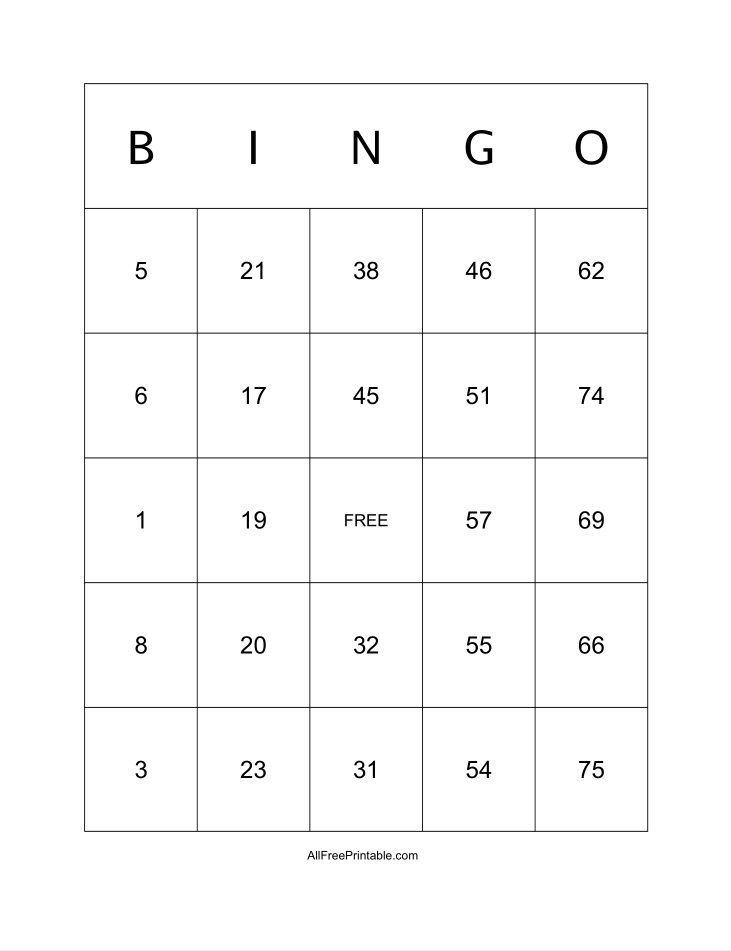 Printable Bingo Calling Numbers Infoupdate