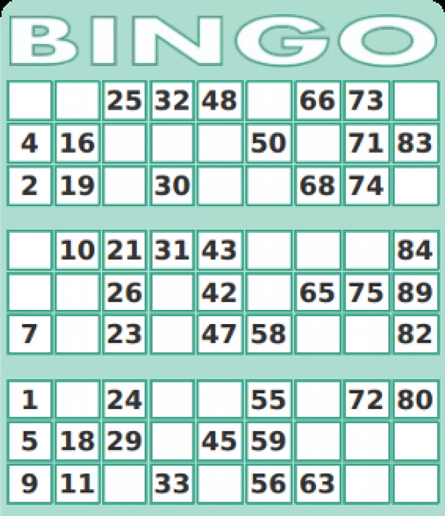 free printable bingo cards with numbers pdf