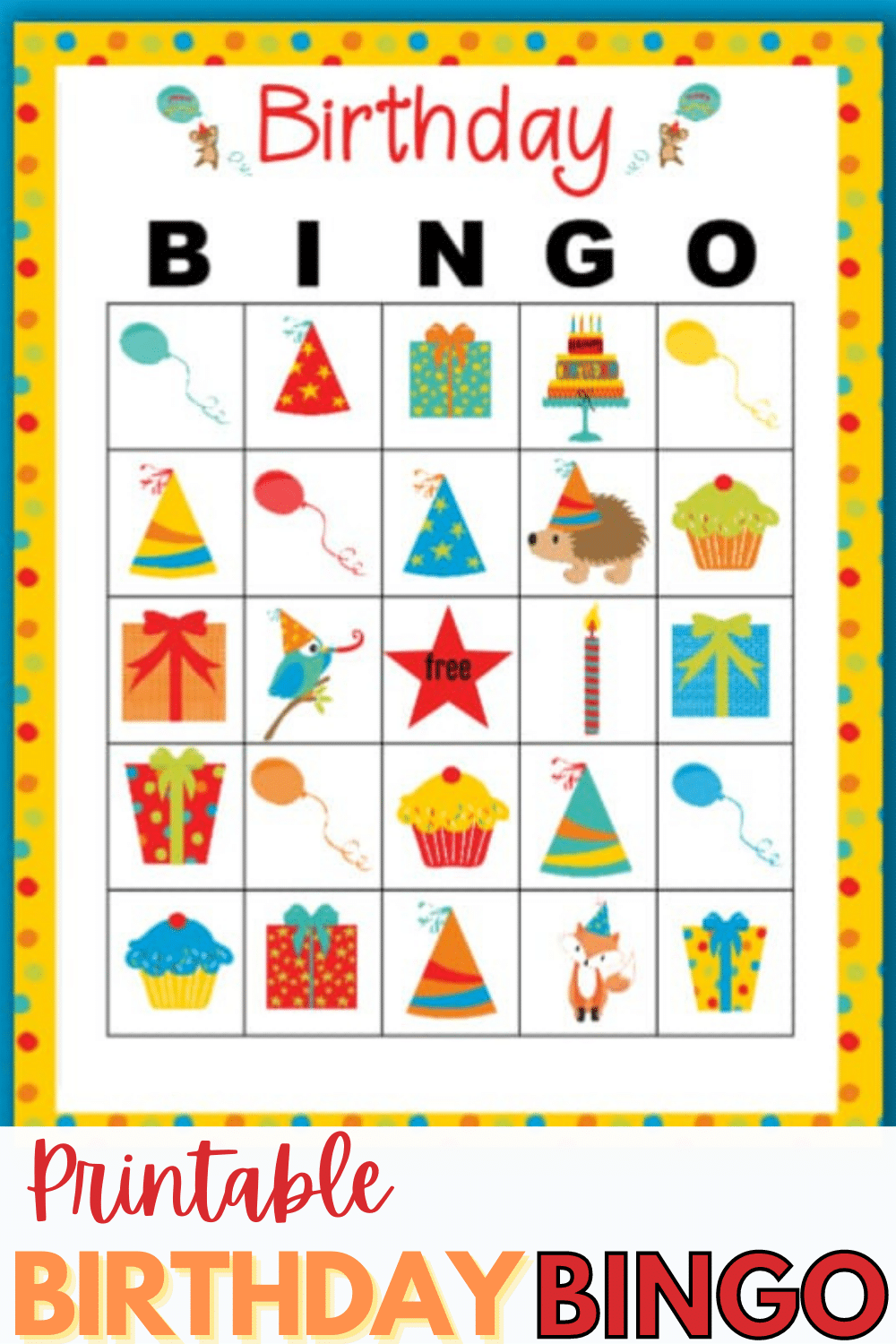 Printable Birthday Bingo Cards Printable Lab
